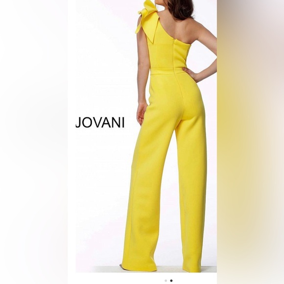 Jovani one shoulder jumpsuit - Picture 3 of 5